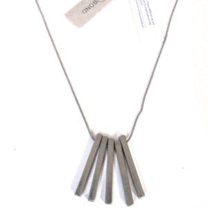 Nordstrom  Treasure & Bond Stick Pendant Necklace Silver NWT 49